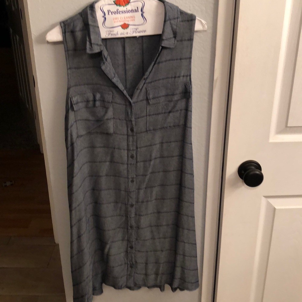 Serape button down summer dress